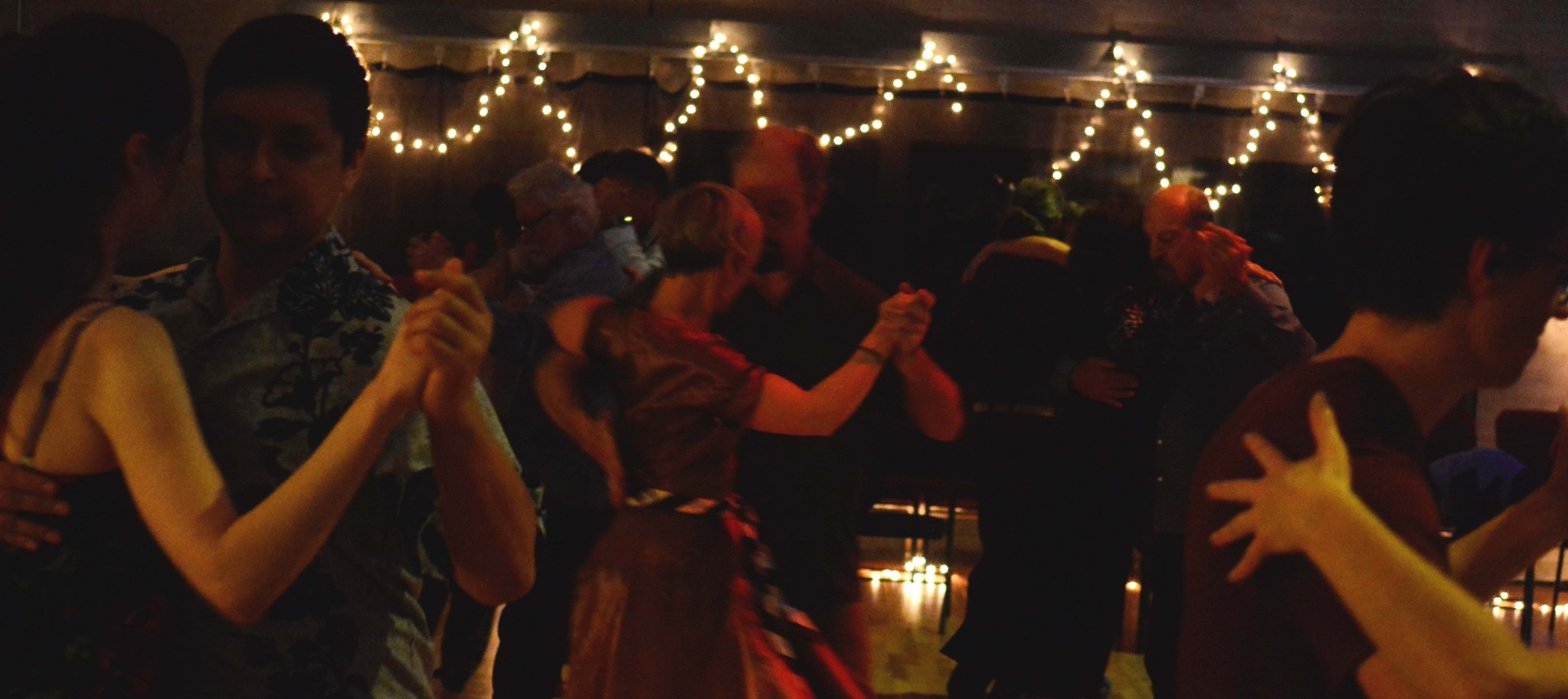 People dancing tango at a Milonga in Missoula MT