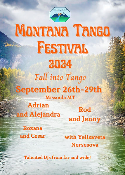 Montana Tango Festival in Missoula 2024 flyer